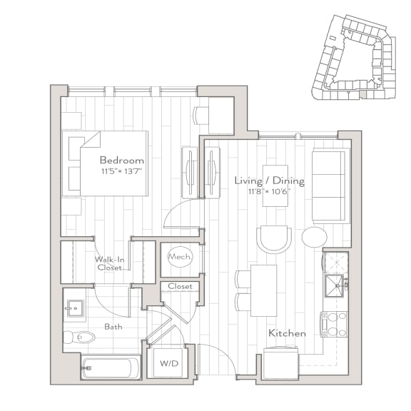 Floor Plans of Westmont Apartments in Arlington, VA